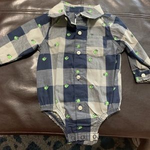 Baby boy button down shirt new with out tag